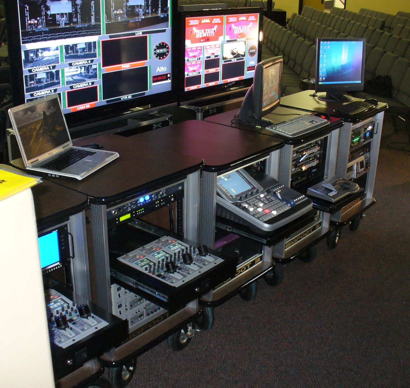 Celebration Church multi-cart production setup