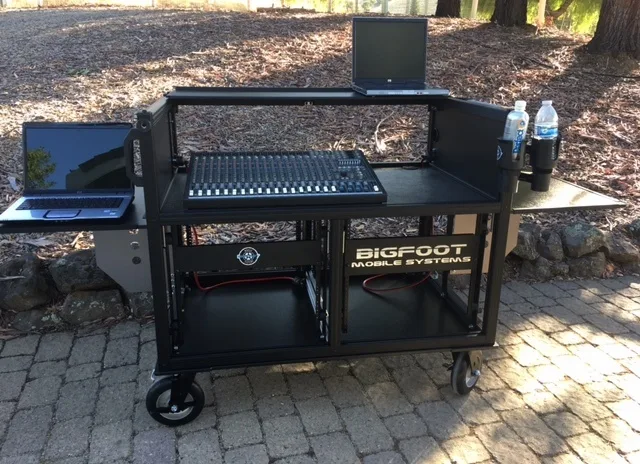 Church of the King Bigfoot audio cart open